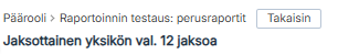Otsikkorivi, jossa on Takaisin-painike